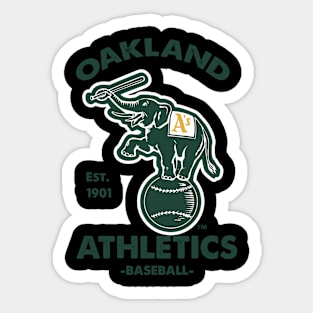 Vintage Oakland A's by Buck Tee Originals Sticker